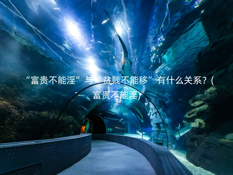  “富贵不能淫”与“贫贱不能移”有什么关系？(富贵不能淫)