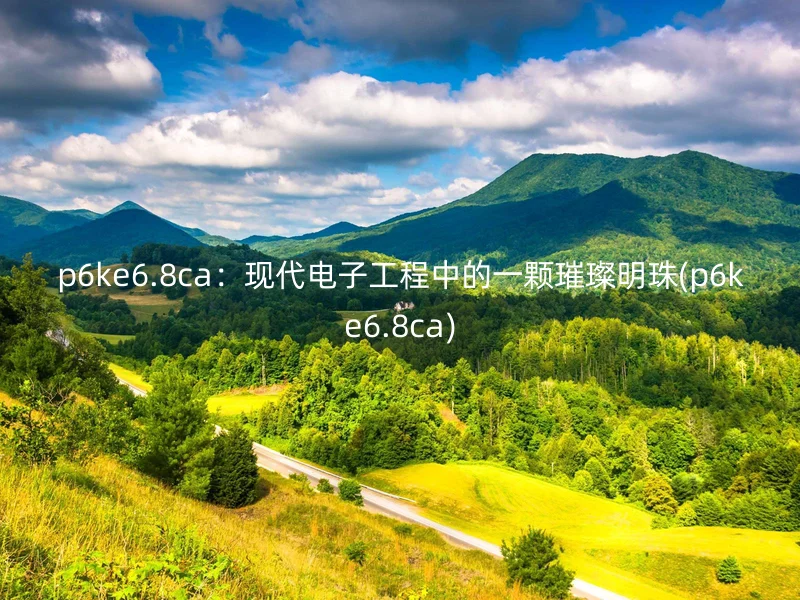 p6ke6.8ca：现代电子工程中的一颗璀璨明珠(p6ke6.8ca)